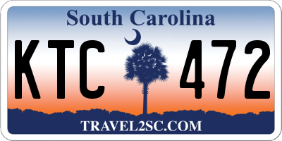 SC license plate KTC472