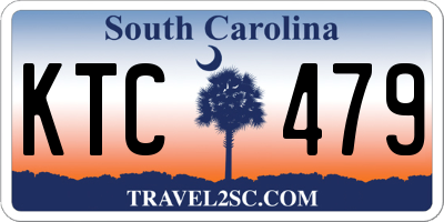 SC license plate KTC479