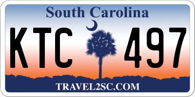 SC license plate KTC497