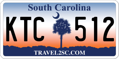 SC license plate KTC512