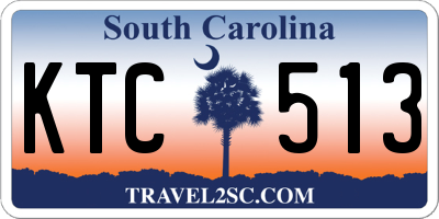 SC license plate KTC513