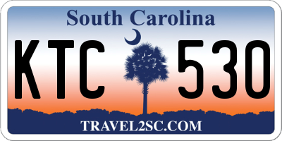 SC license plate KTC530