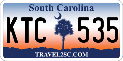 SC license plate KTC535