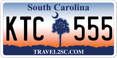 SC license plate KTC555