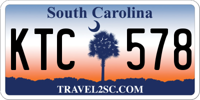 SC license plate KTC578