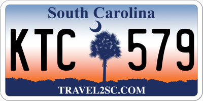 SC license plate KTC579
