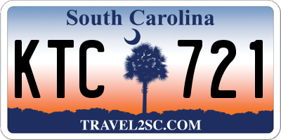 SC license plate KTC721