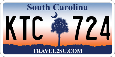 SC license plate KTC724