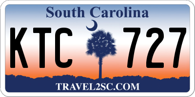SC license plate KTC727
