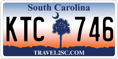 SC license plate KTC746