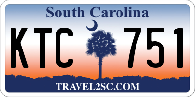 SC license plate KTC751