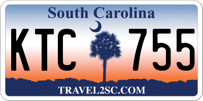SC license plate KTC755