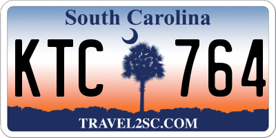 SC license plate KTC764