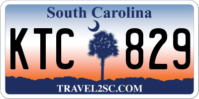 SC license plate KTC829