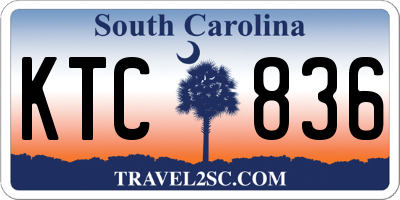 SC license plate KTC836