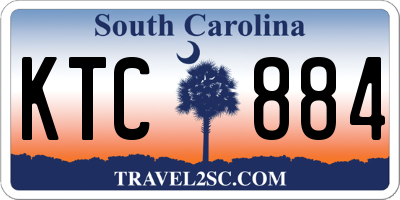 SC license plate KTC884