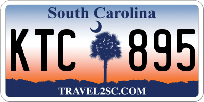 SC license plate KTC895