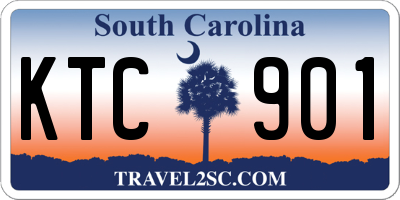 SC license plate KTC901