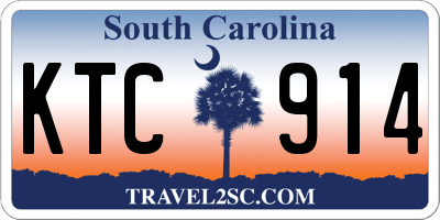 SC license plate KTC914
