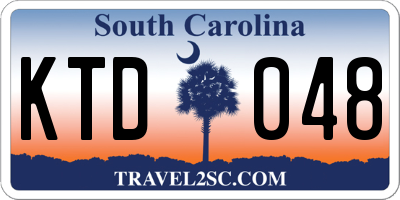 SC license plate KTD048