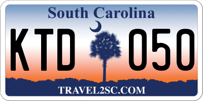 SC license plate KTD050