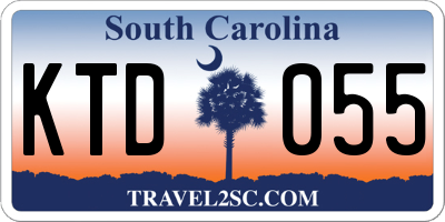 SC license plate KTD055