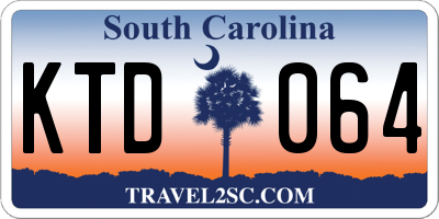 SC license plate KTD064