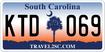 SC license plate KTD069