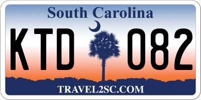 SC license plate KTD082