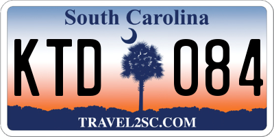 SC license plate KTD084