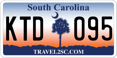 SC license plate KTD095