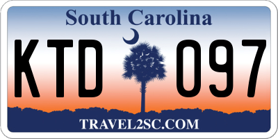 SC license plate KTD097