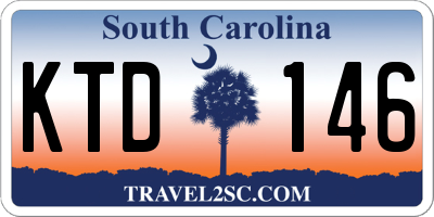 SC license plate KTD146