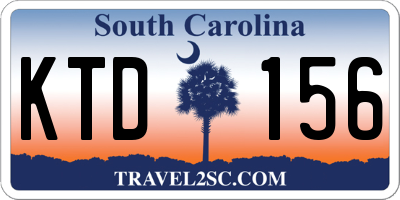 SC license plate KTD156