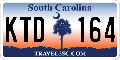 SC license plate KTD164