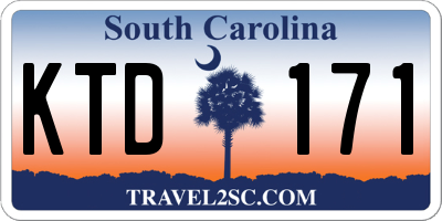 SC license plate KTD171