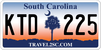 SC license plate KTD225