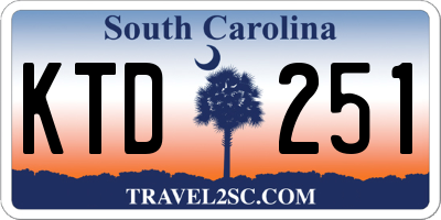 SC license plate KTD251