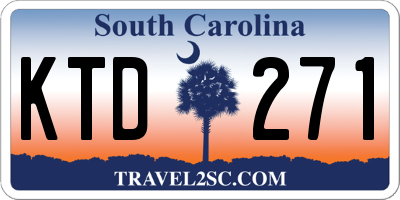 SC license plate KTD271