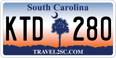 SC license plate KTD280