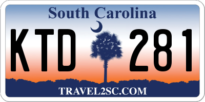 SC license plate KTD281