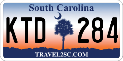 SC license plate KTD284