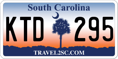 SC license plate KTD295