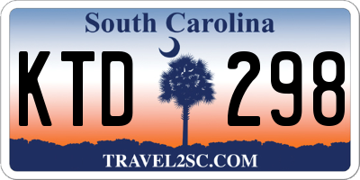 SC license plate KTD298