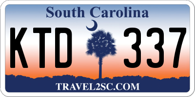 SC license plate KTD337
