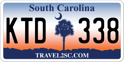 SC license plate KTD338