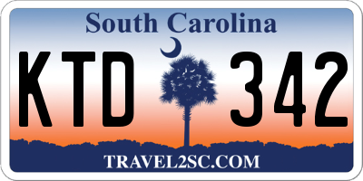 SC license plate KTD342
