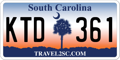 SC license plate KTD361