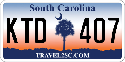 SC license plate KTD407