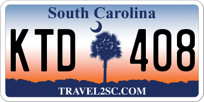 SC license plate KTD408
